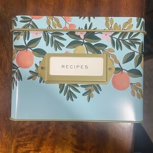Rifle Paper Co. Blue Floral Recipe Box